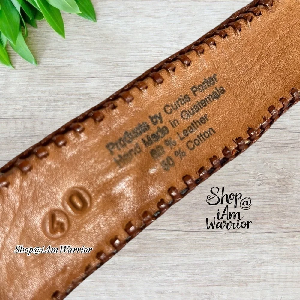 Guatemalan genuine leather hand made embroidered unisex belt *shop@iamwarrior